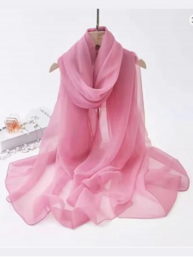 Chiffon Solid Color Fashion Scarf